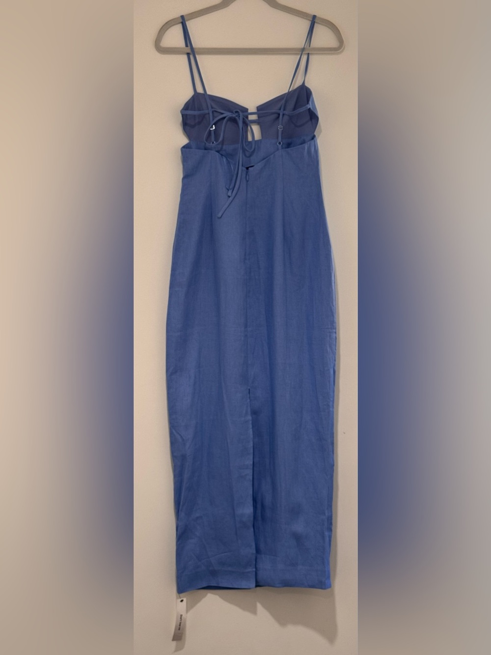 NWT Reformation Malibu Linen Maxi Dress Stellar Size 6 - Picture 10 of 10